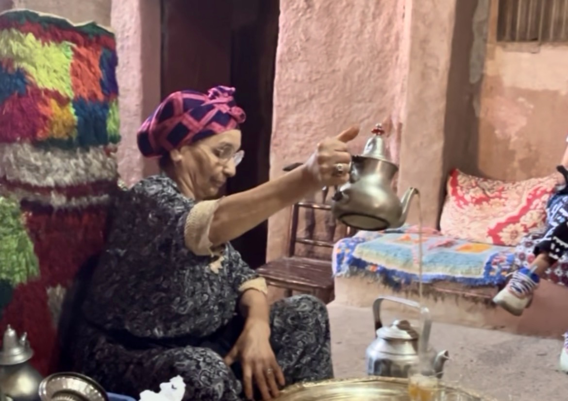 Traveler experiencing local culture through food and markets