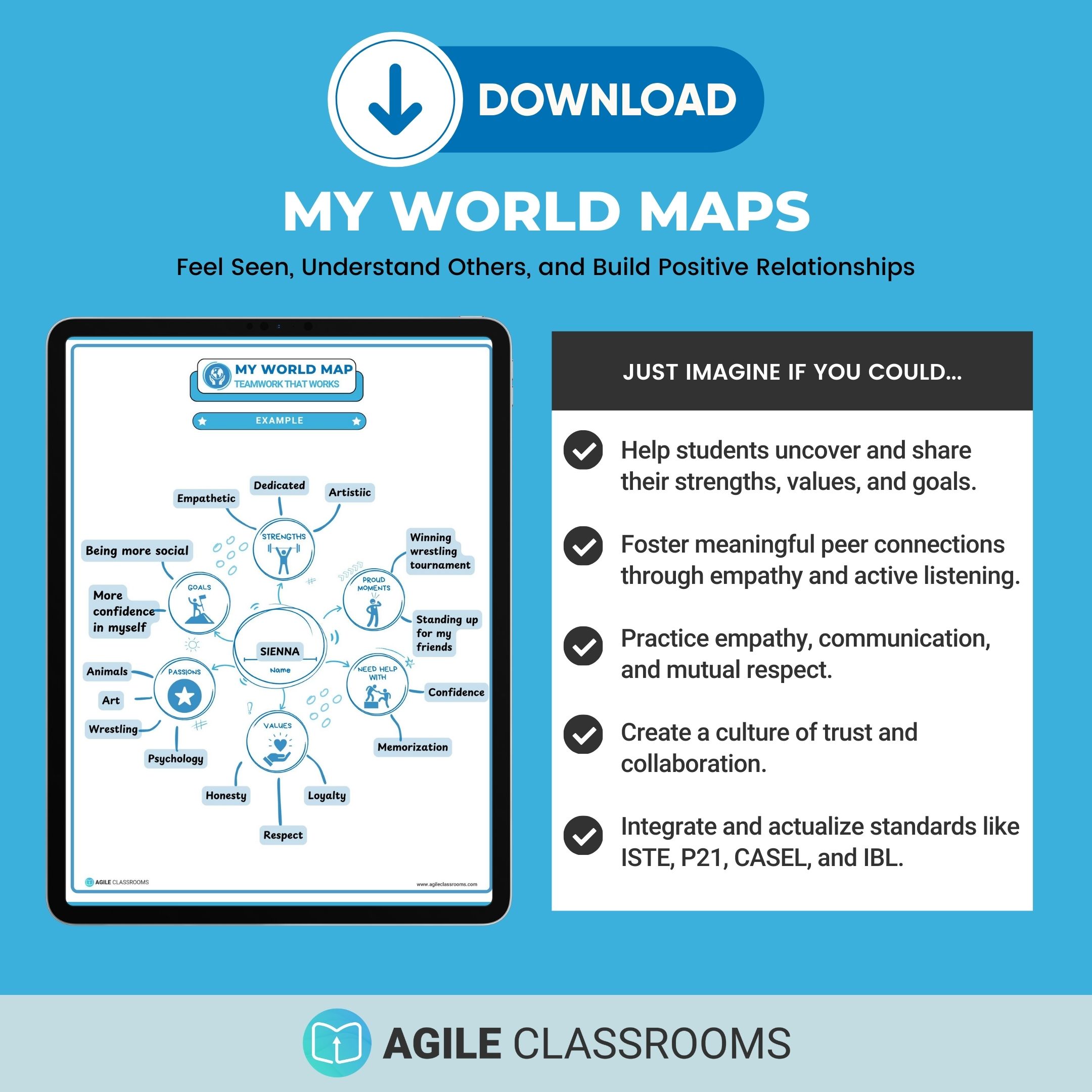 Download My World Map Image with benefits of using it in a classroom.