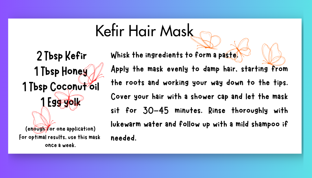 Kefir hair treatment