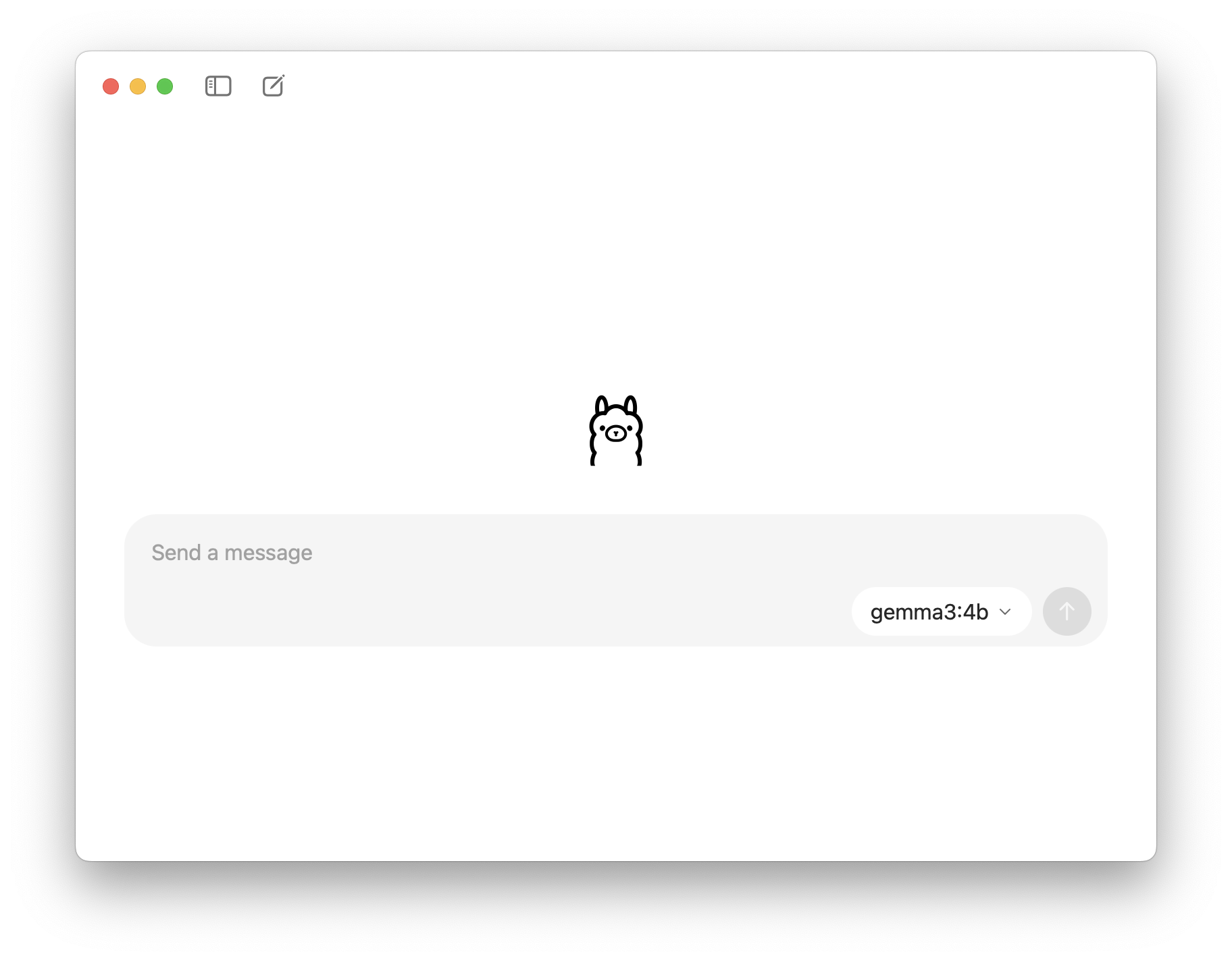 A screenshot of ollama start screen