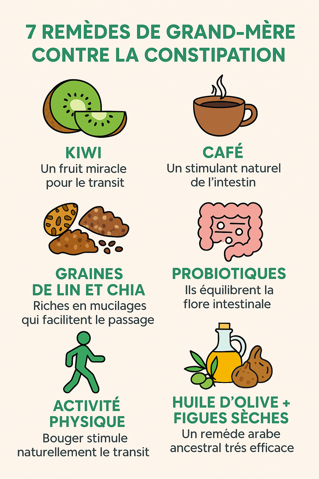 Remede de grand mère constipation : 7 solutions naturelles 