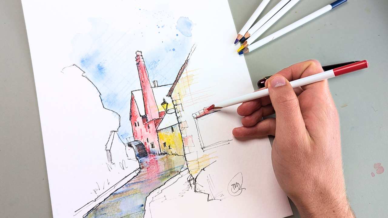 How to Use Watercolor and Inktense Pencils