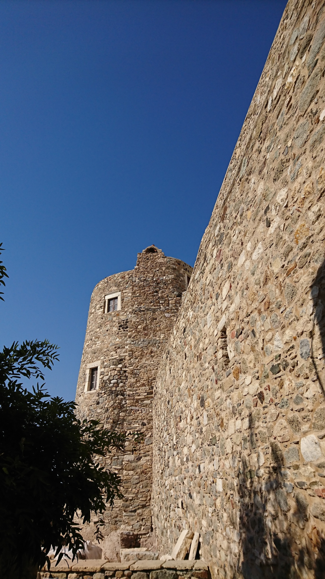 Walls of Sanudo Tower Chóra Old Town Náxos