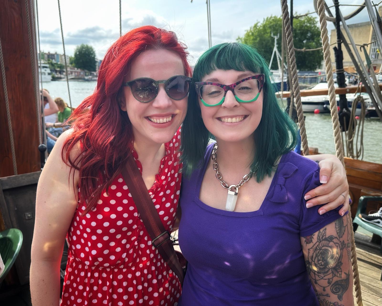 Heather and I on a pirate ship at Bristol Harbour Festival, celebrating a great year for AI For Non-Techies.