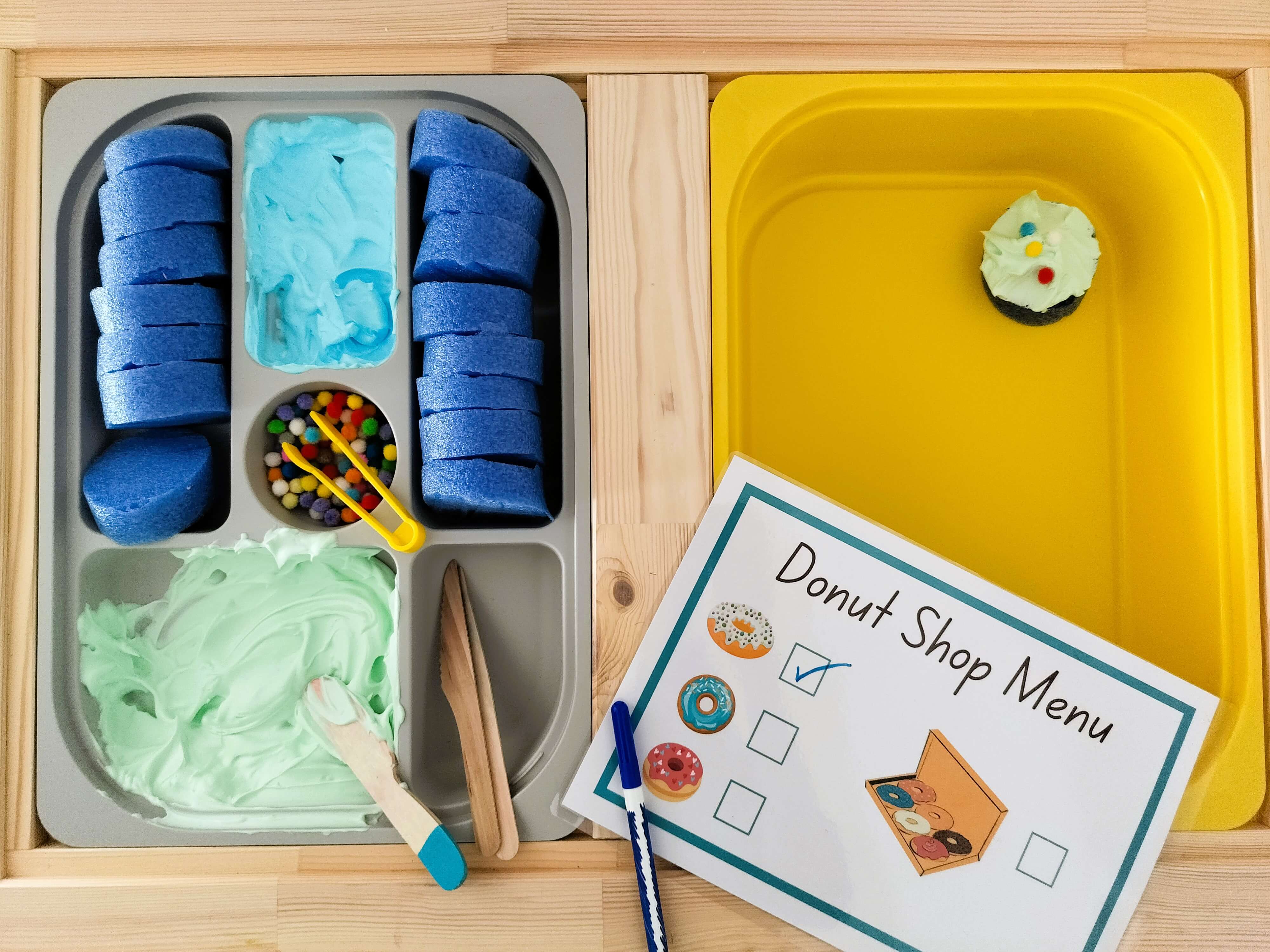 diy donut stand sensory expirience