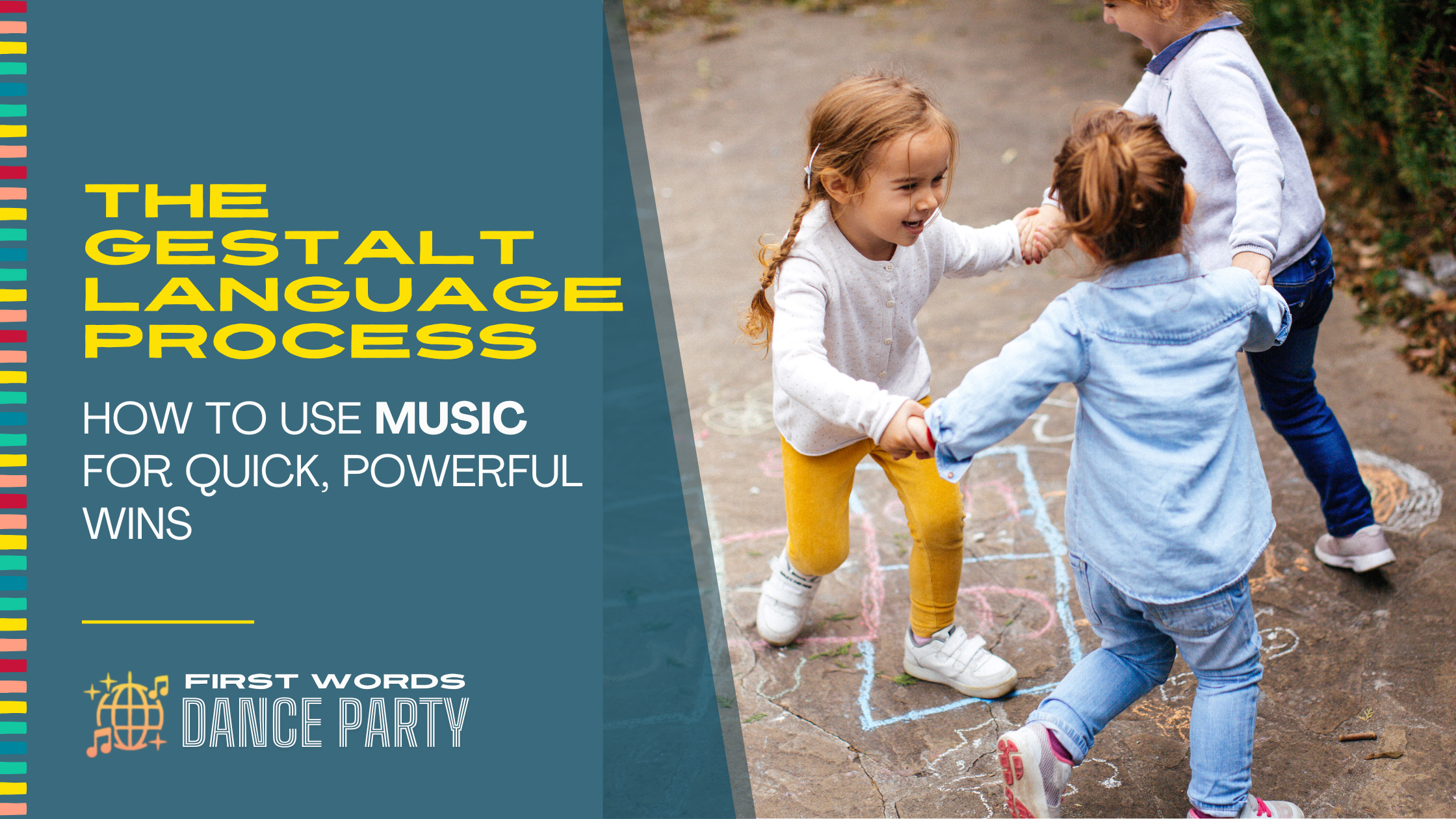 Children listening to songs for autism and dancing.