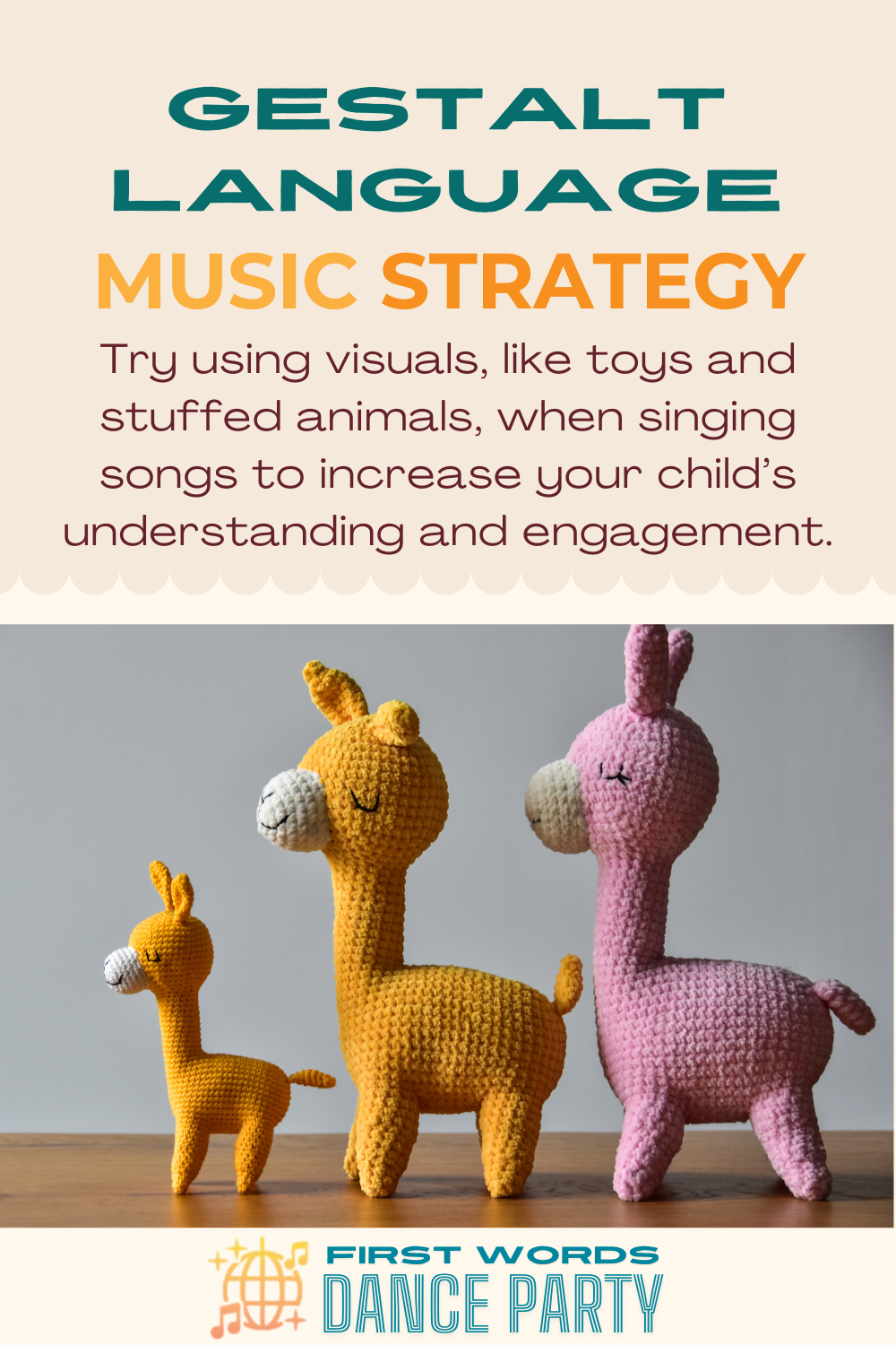 How to use toys and other visuals to support gestalt language.