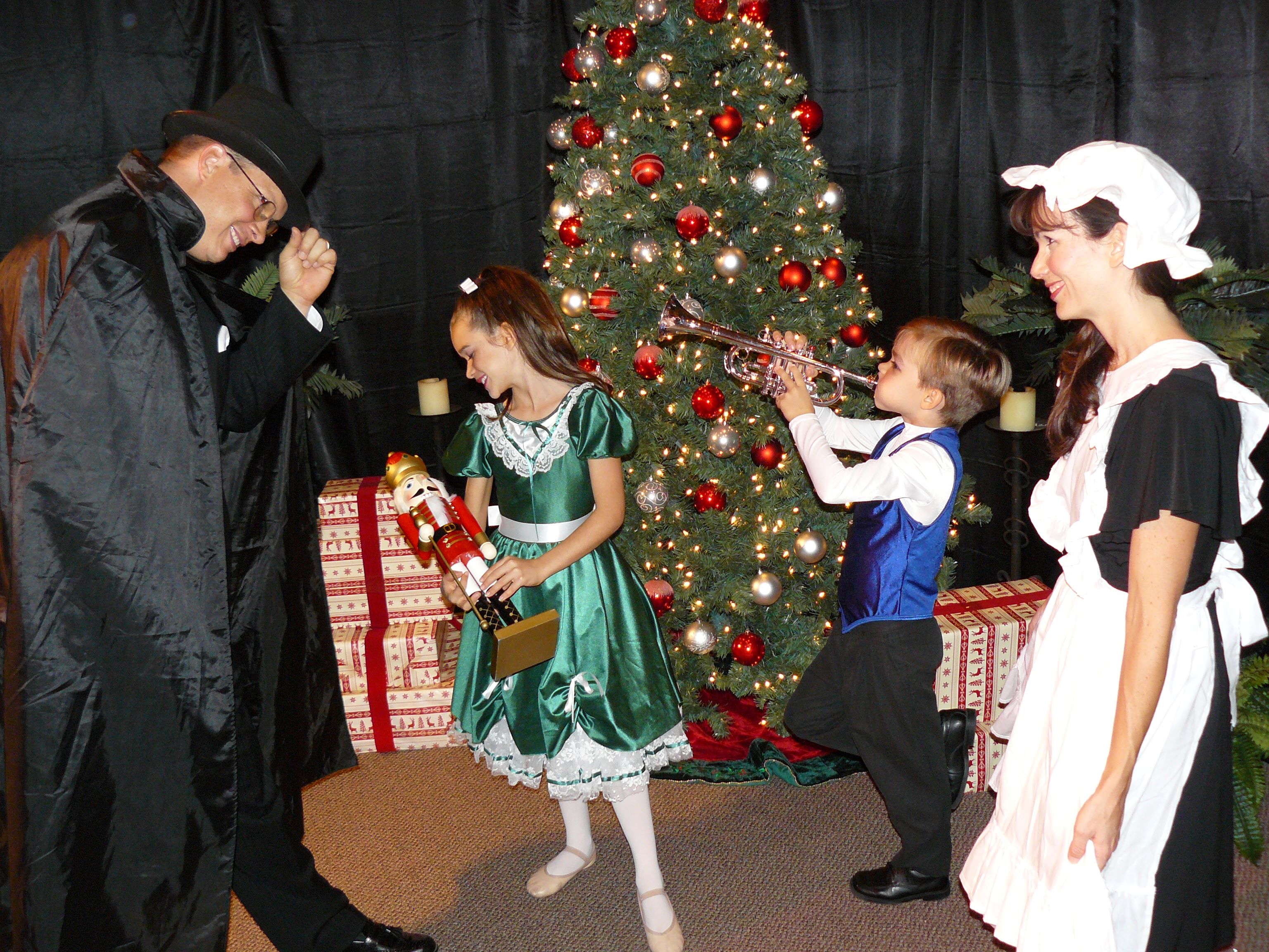 Our Nutcracker Story - Drosselmeyer, Clara, Fritz and the Maid - homeschooldrama.com