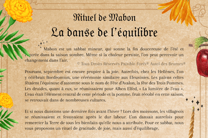 Extrait Rituel Mabon