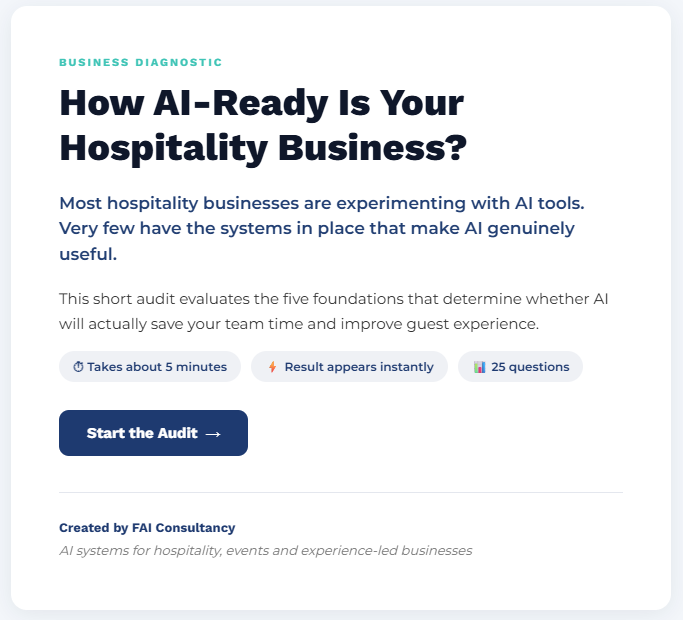 Ai readiness quiz by FAI consultancy
