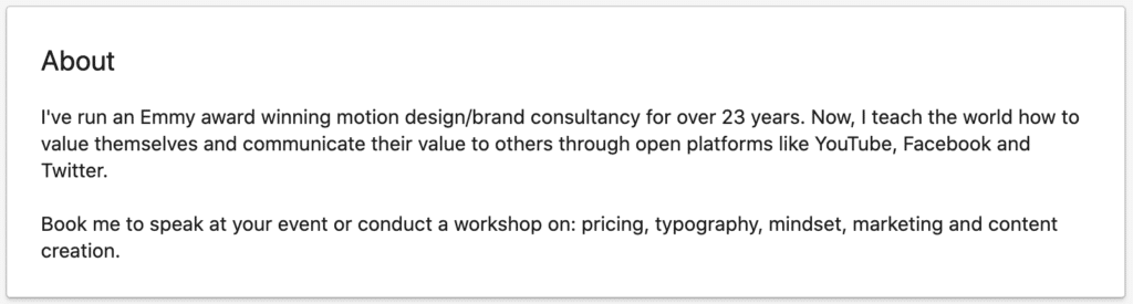 LinkedIn Profile Tip - Use Your About Summary to Describe What Makes You Unique