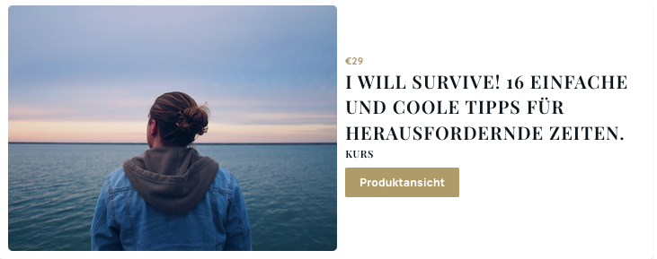 Der Kurs: I Will Survive