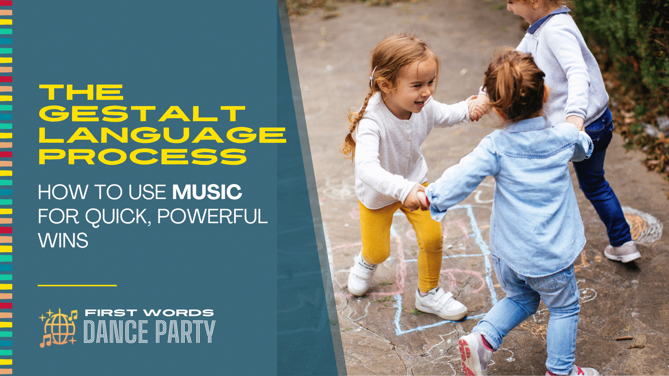 Children singing a song and engaging in the gestalt language process.