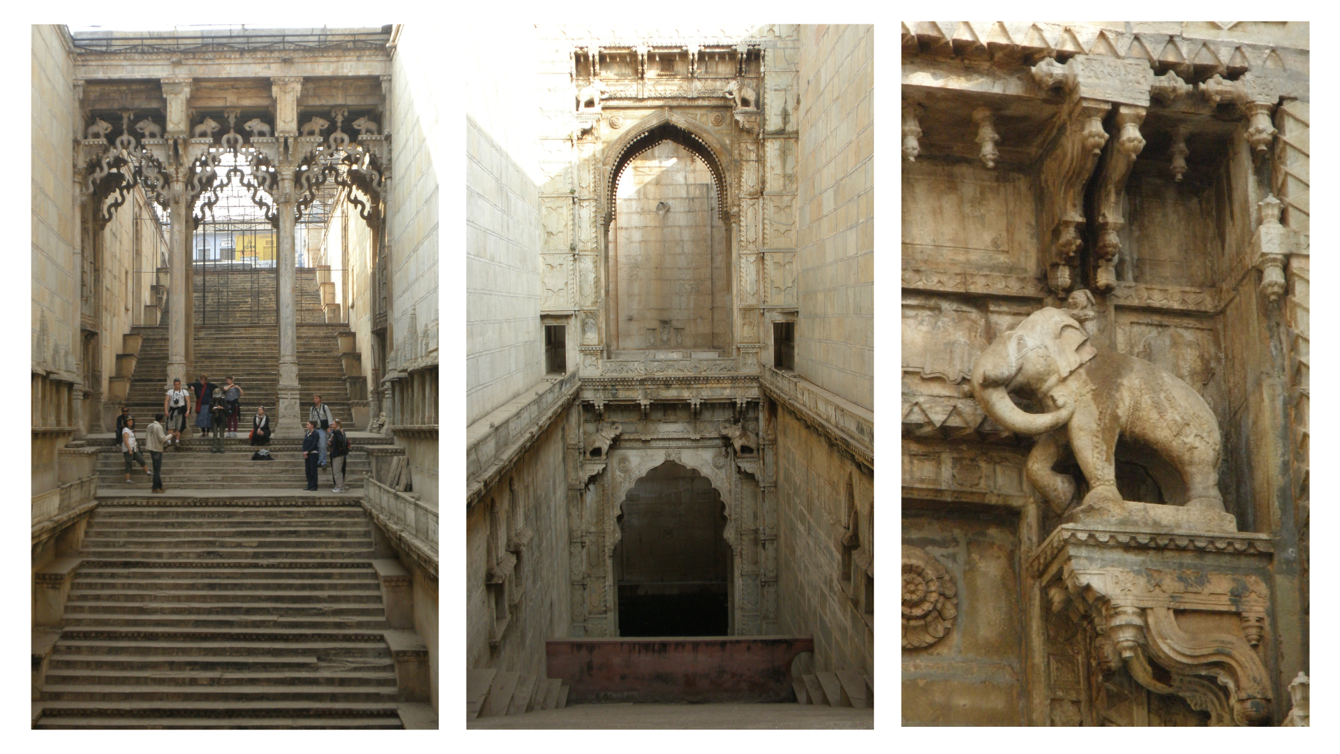 The Raniji ki Baori is a noted stepwell