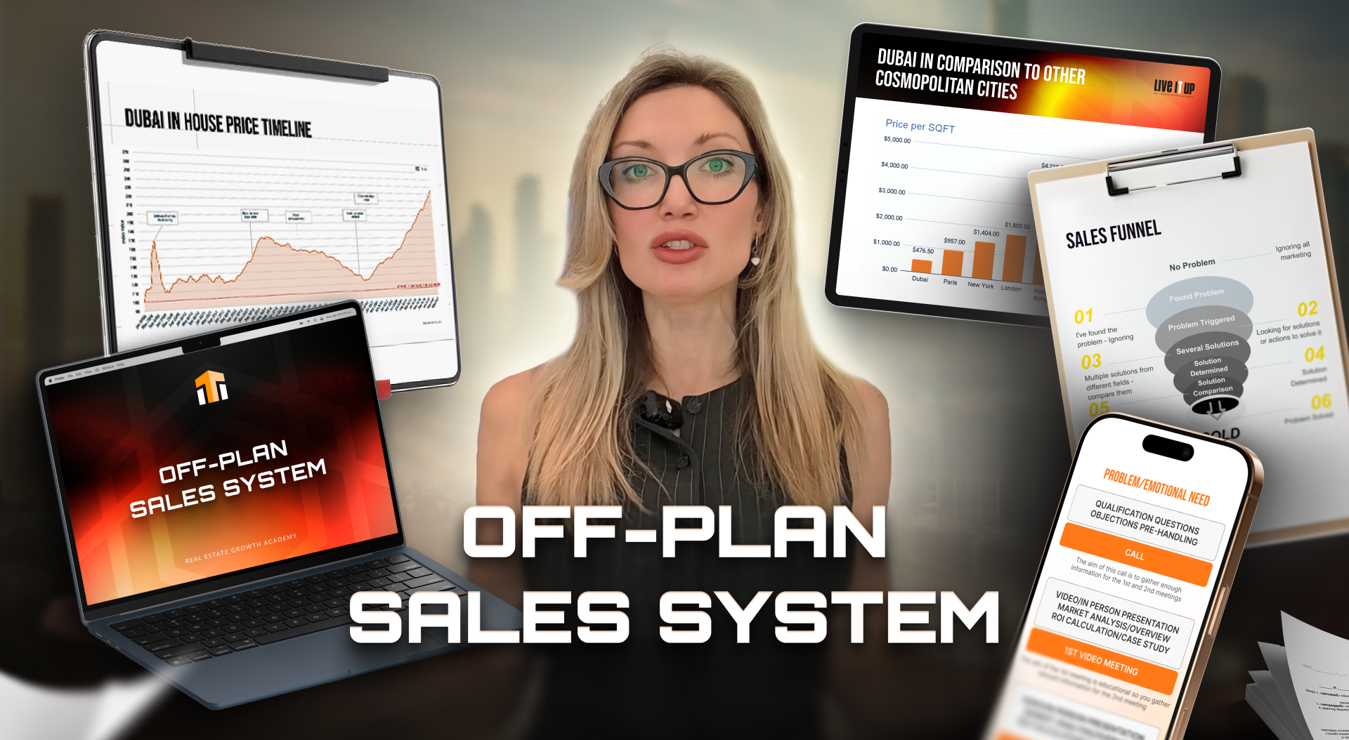 Skills + Knowledge to Sell on Off-Plan Market — AED 950 — 7-part bundle — Best for agents selling to international/investor buyers