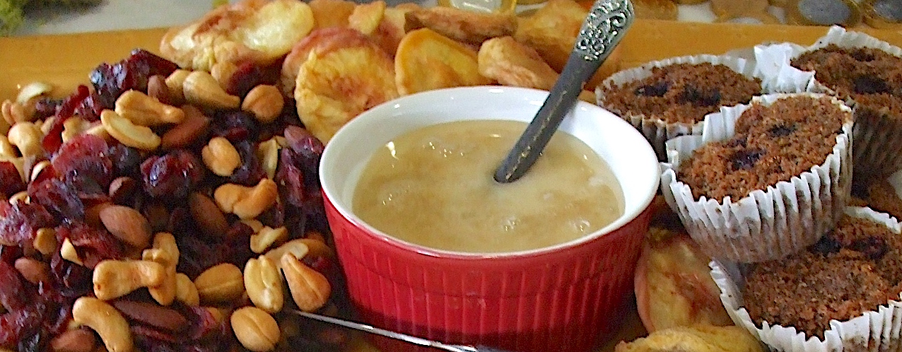 Beorn's feast of honey, nuts, and dried fruit, recreated from THE HOBBIT by JRR Tolkien - a LitWits teaching activity