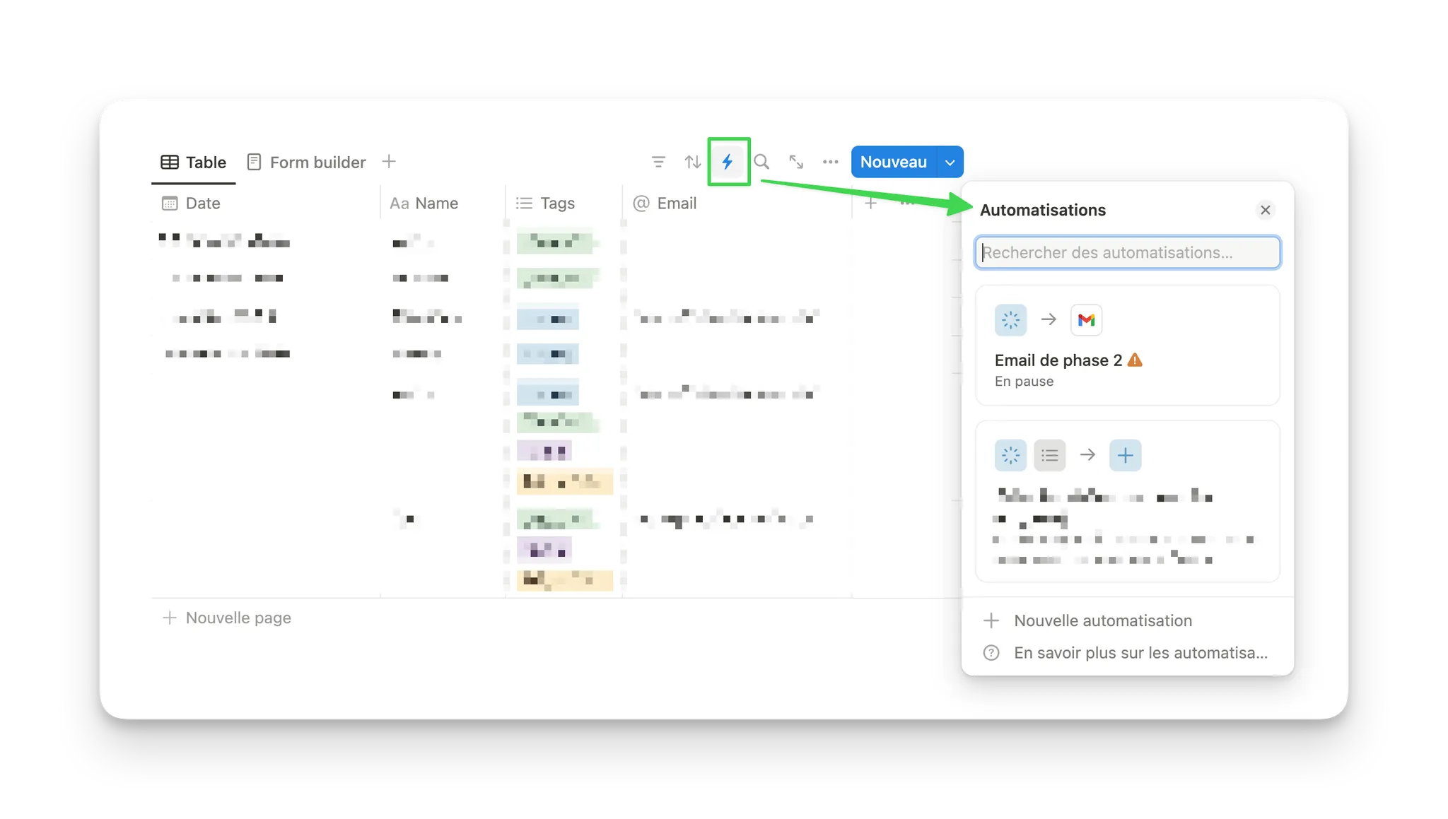 Comment créer des automations natives dans notion