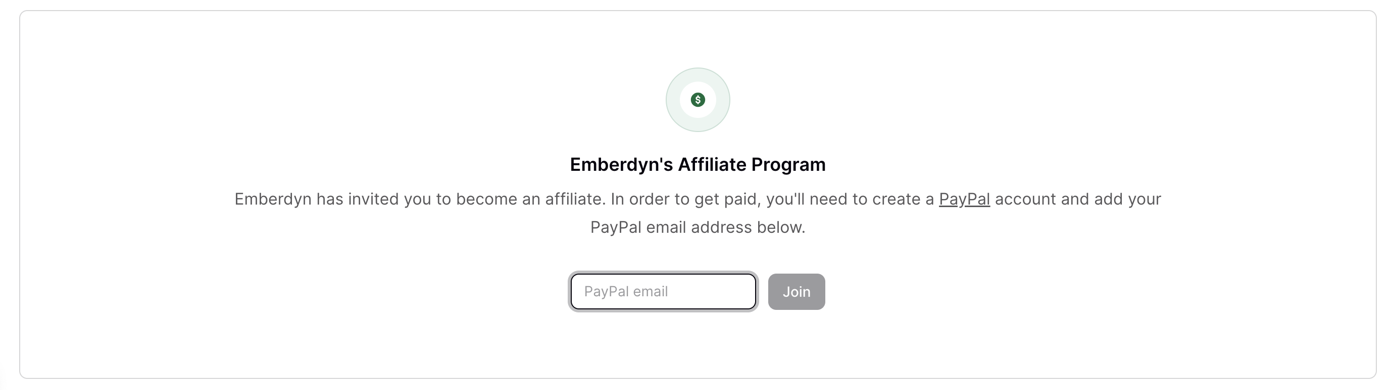 Affiliate Dialog