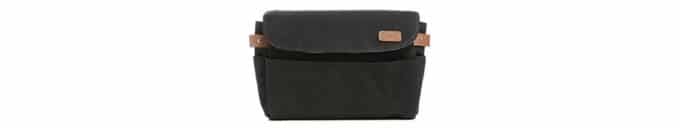 Black and brown small camera bag for gifts for photographers. 