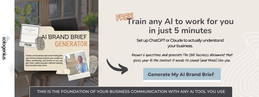 AI Brand Brief Generator - FREE download
