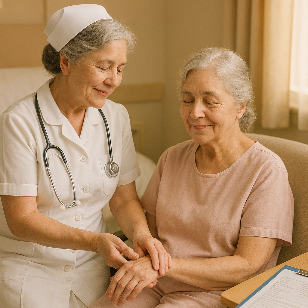 Image created by Annelie with Word Co-pilot, illustrating self nursing.