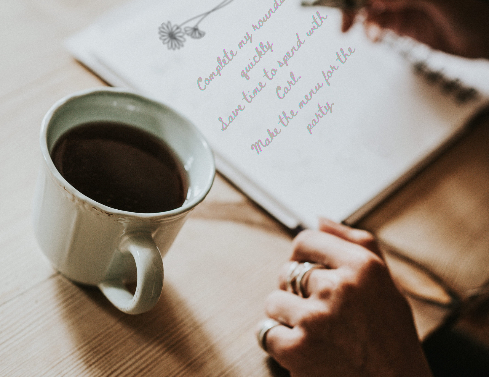 Journal the plan for the day