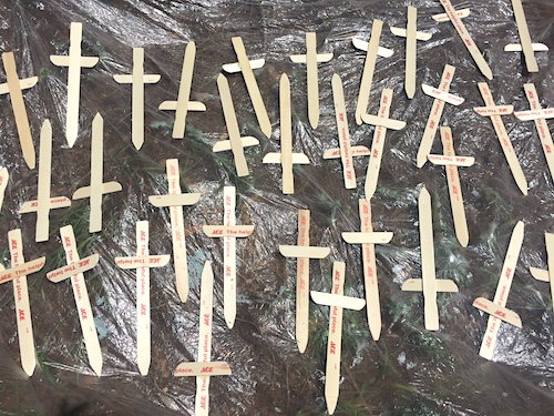 Materials for building Elvish swords - a creative teaching activity for THE HOBBIT by JRR Tolkien, from LitWits Workshops