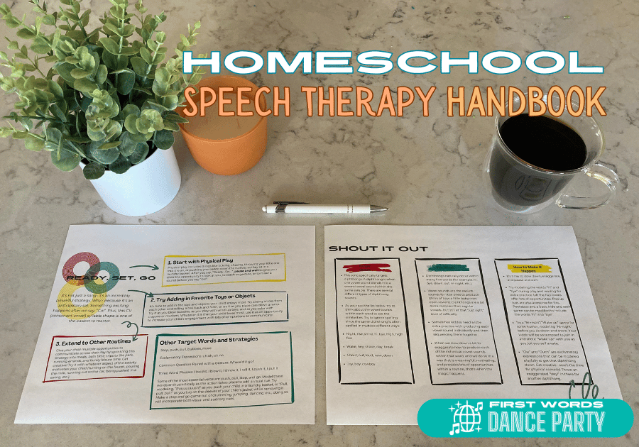 A speech therapy handbook for parents wondering about the speech delay and autism difference.