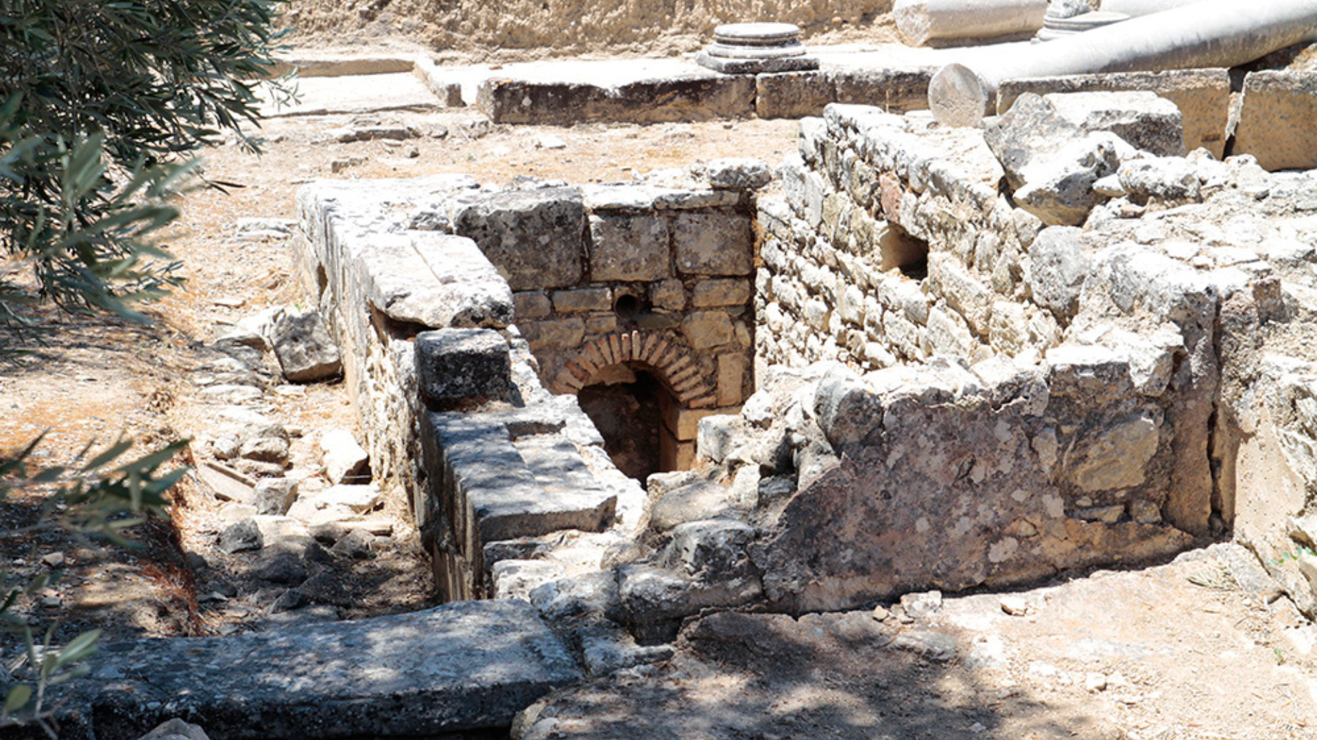 Scattered Ruins - Temple of Egyptian Gods Gortyn Crete