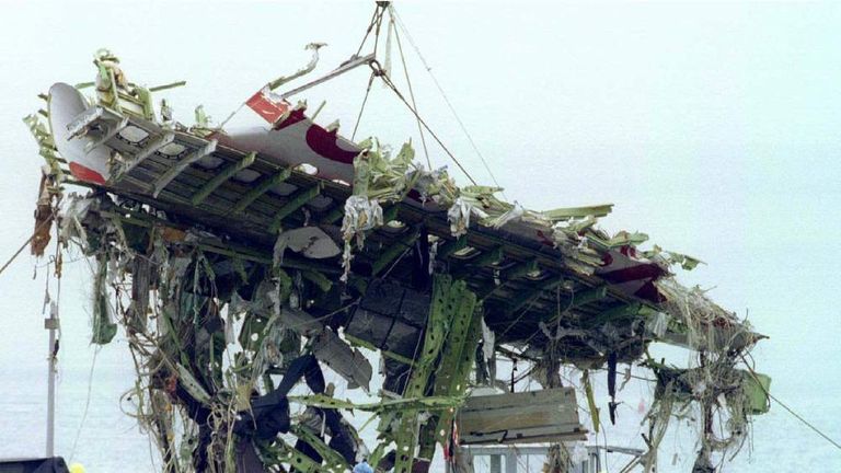 Crash Section of TWA 800