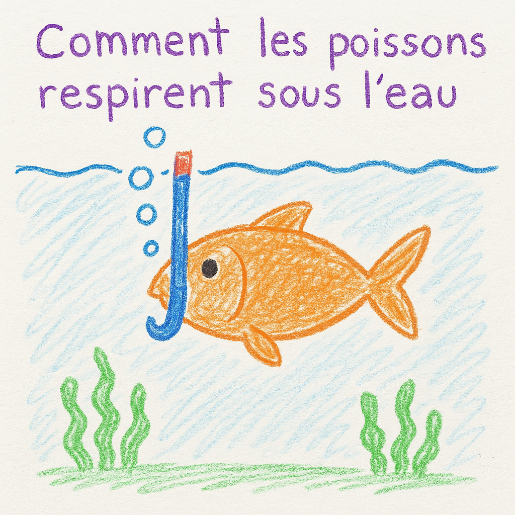 dessin enfant tuba poisson