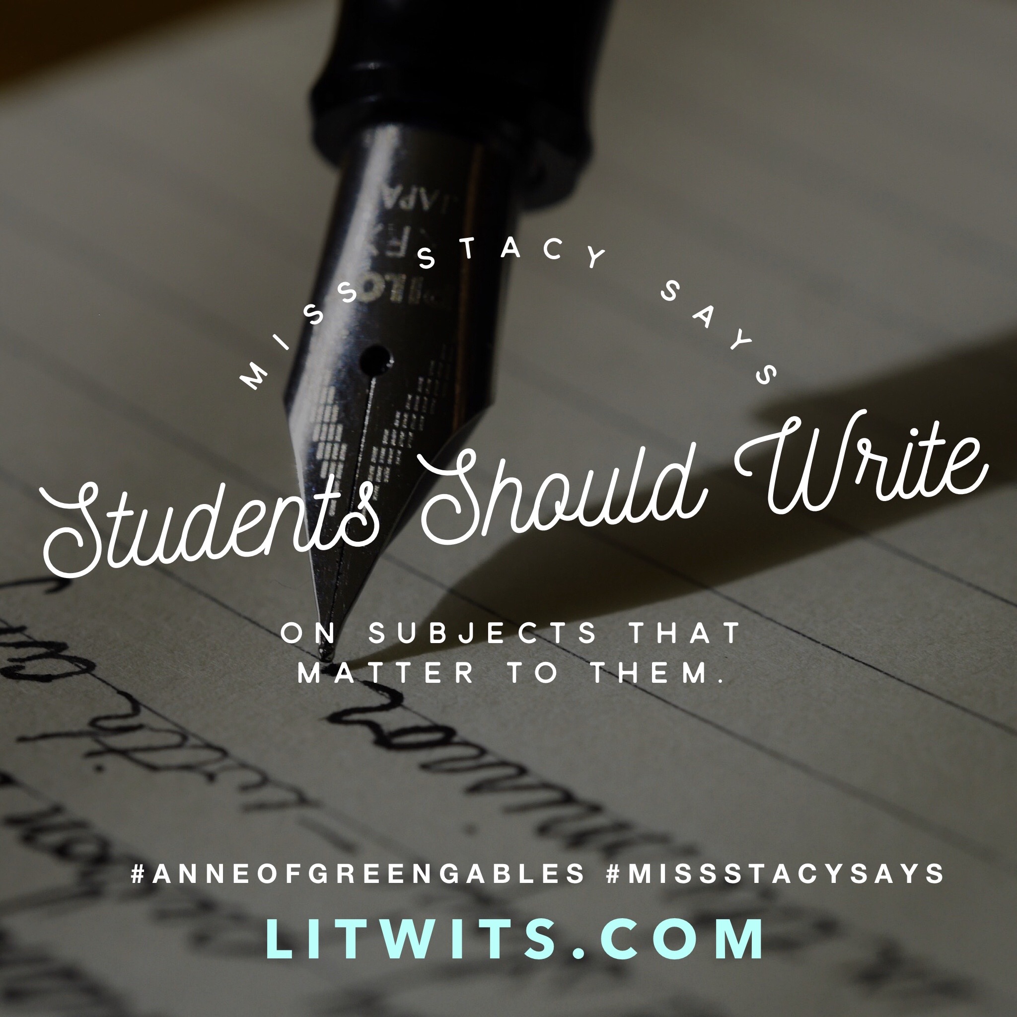 Miss Stacy assigns the class to write about a remarkable person - a quote from Anne of Green Gables by L.M. Montgomery