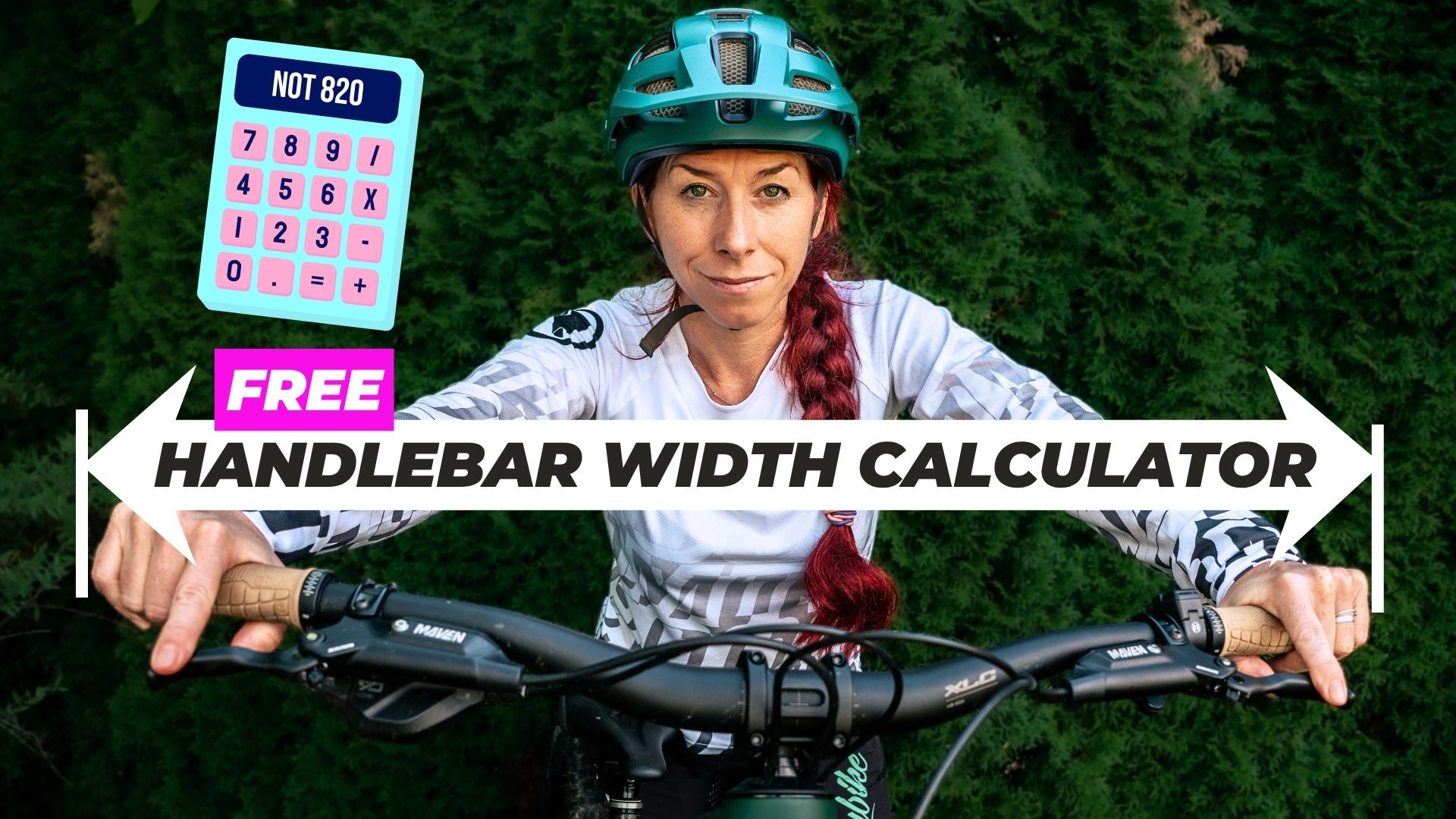 Free MTB handlebar width calculator
