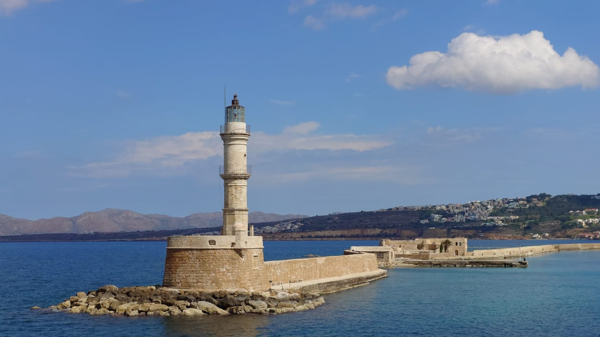 Chania Lighthouse from Firka Fortress - Chania & Her Harbour