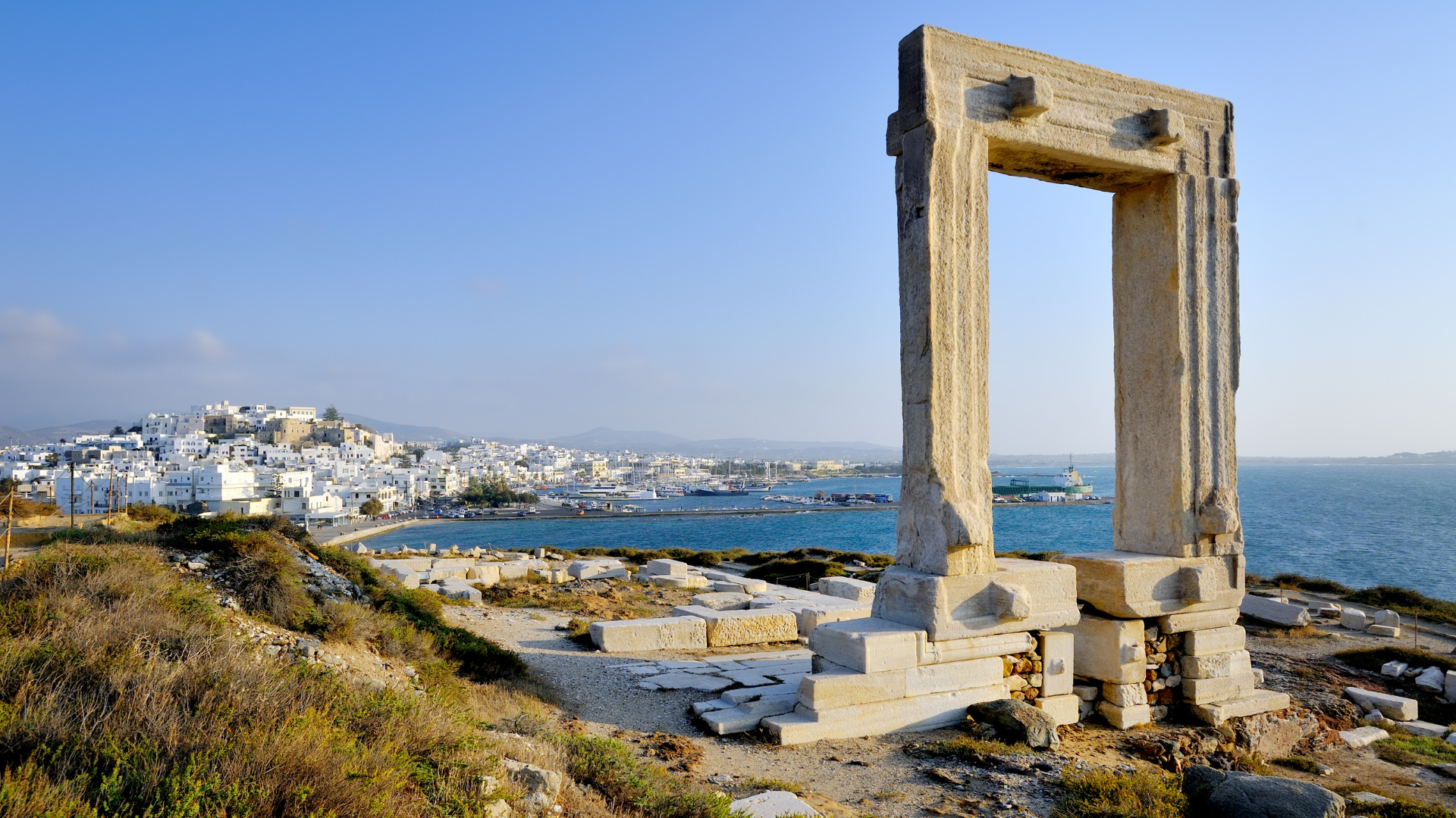 Early Morning  Chóra Old Town from the Temple of Apollo Náxos