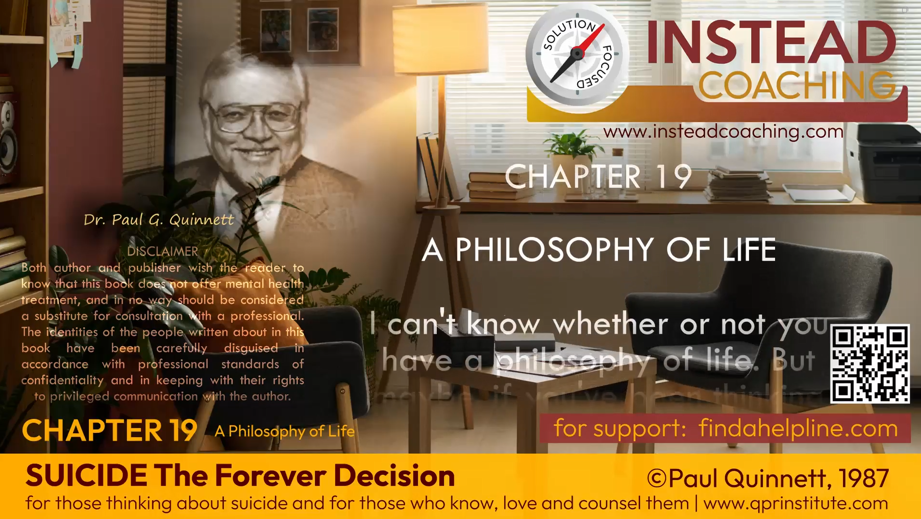 Photo - eBook - Chapter 19 | A Philosophy of Life