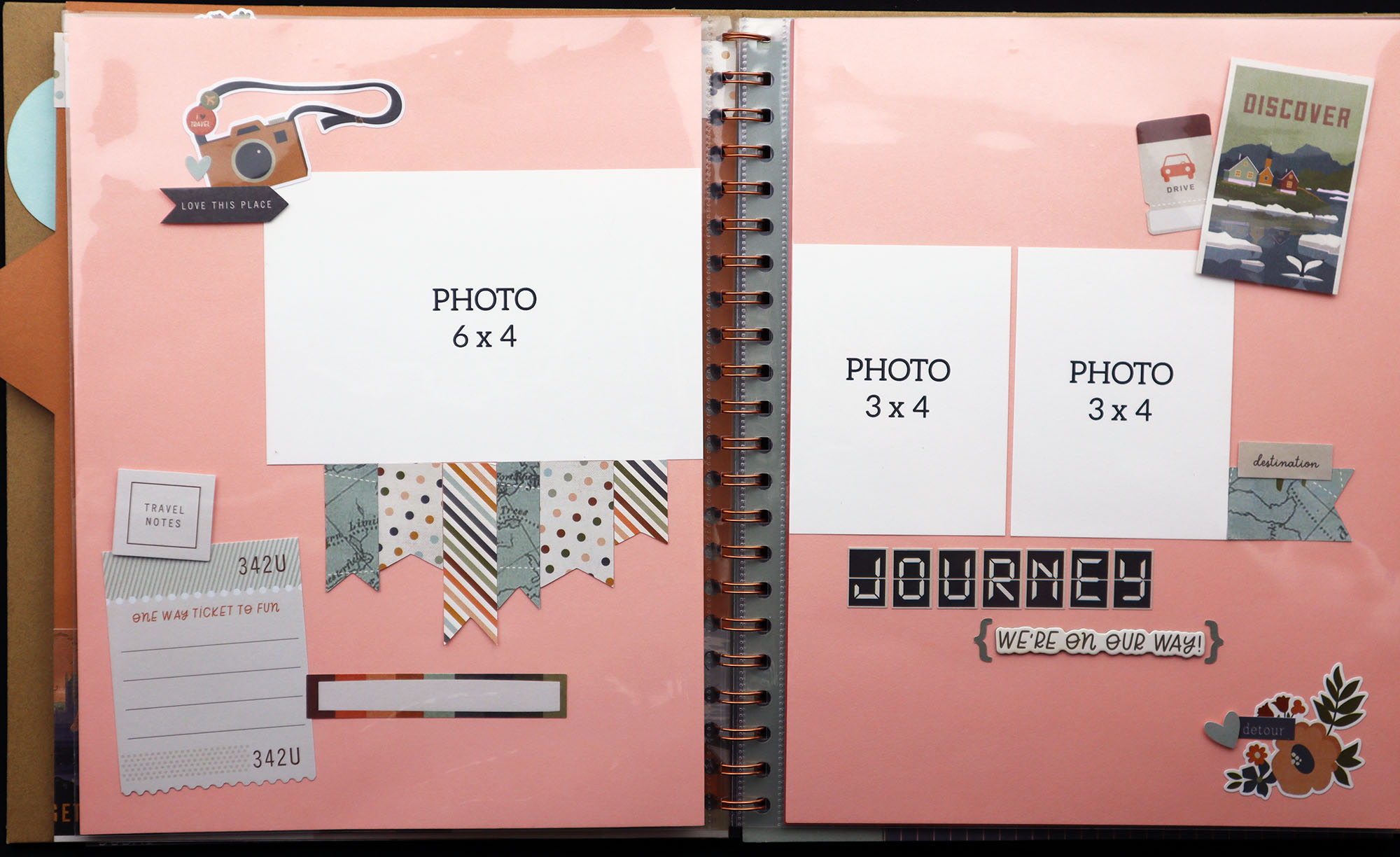 travel scrapbook album p2, thescrapbookschool.com