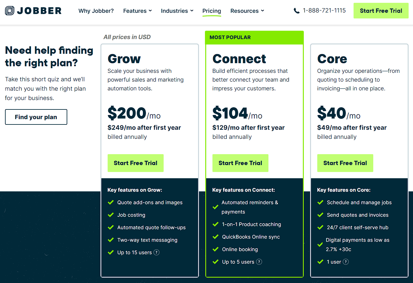 Jobber Pricing June 2024