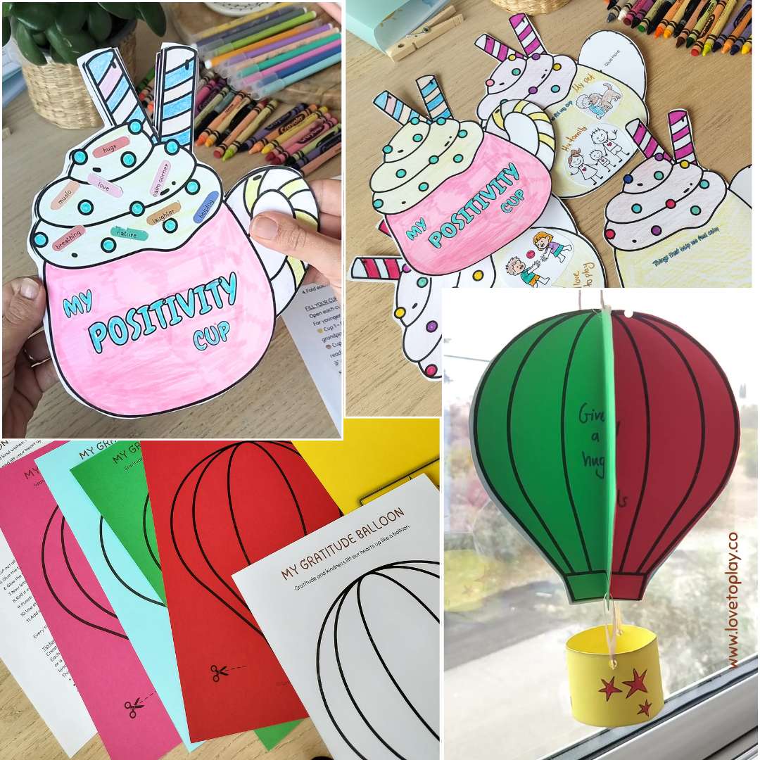 diy gratitude crafts and games