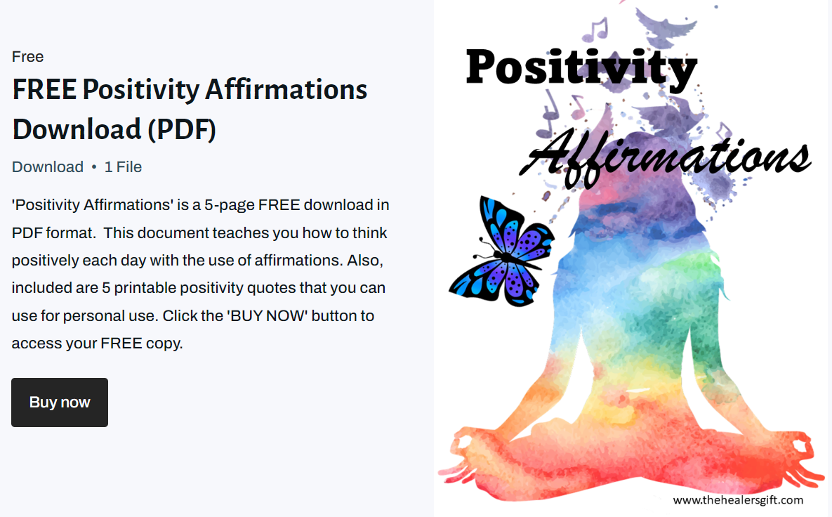 FREE Positivity Affirmations PDF