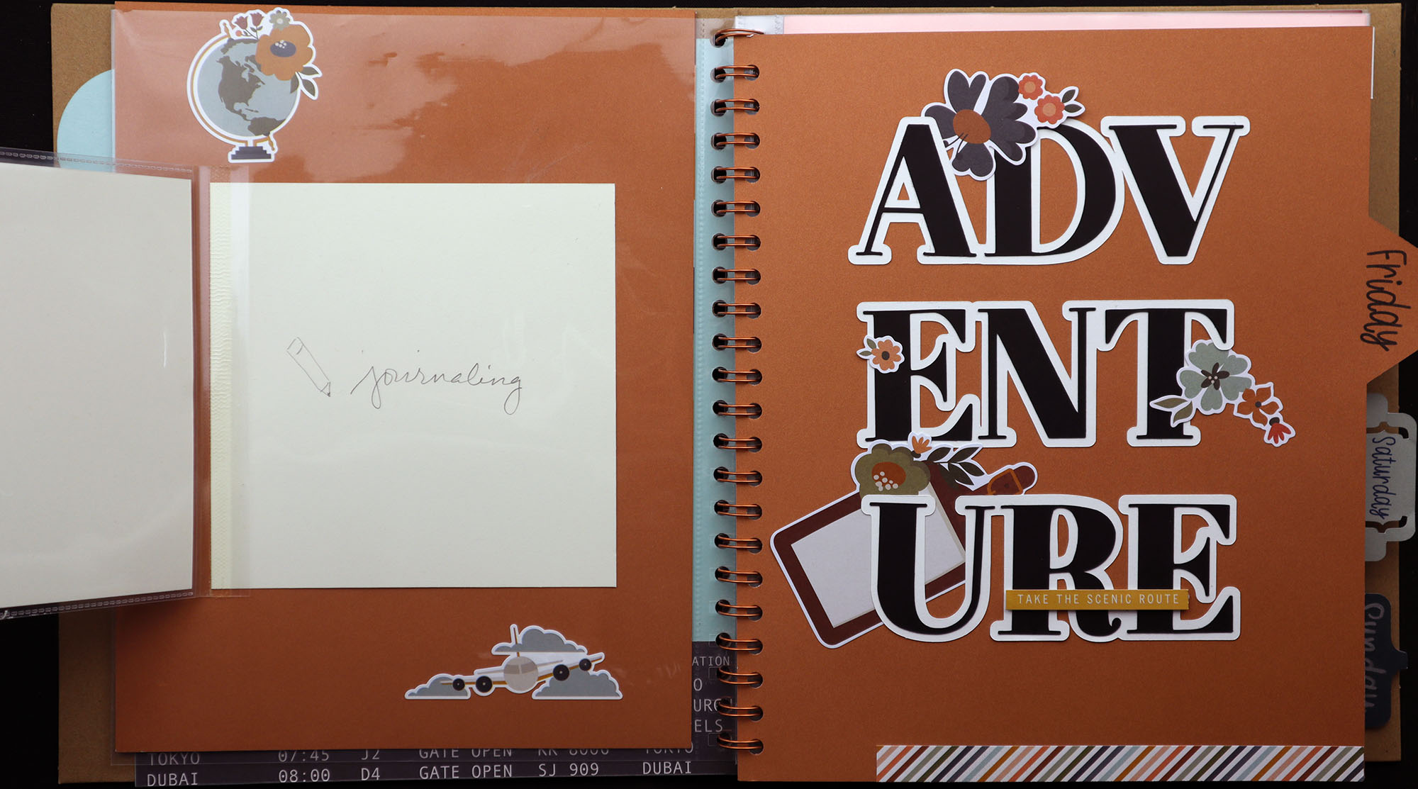 travel scrapbook album p1, thescrapbookschool.com