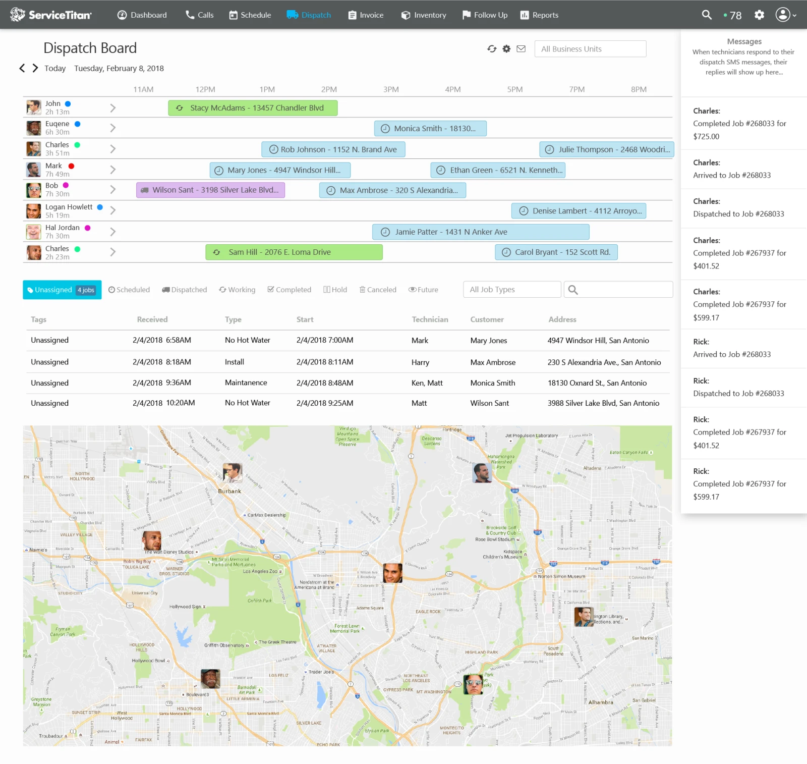 Service Titan Screenshot