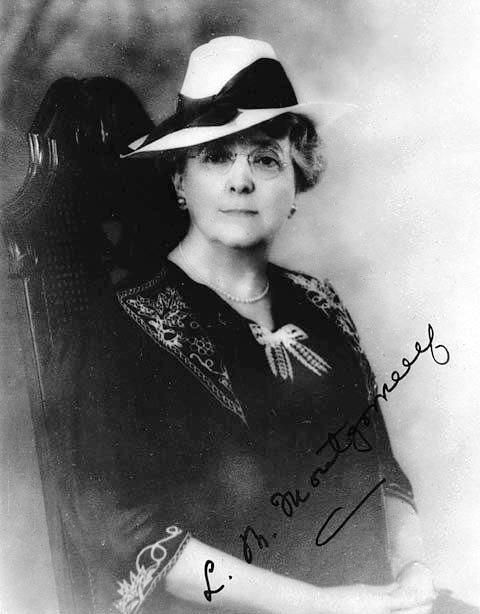 L.M. Montgomery, signed photo dated 1935 - from Wikipedia, public domain