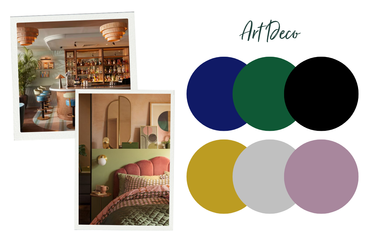 Colours for art deco interiors