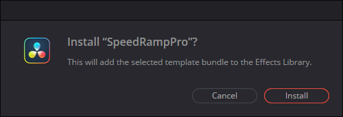 Speed Ramp Pro Davinci Resolve Installation