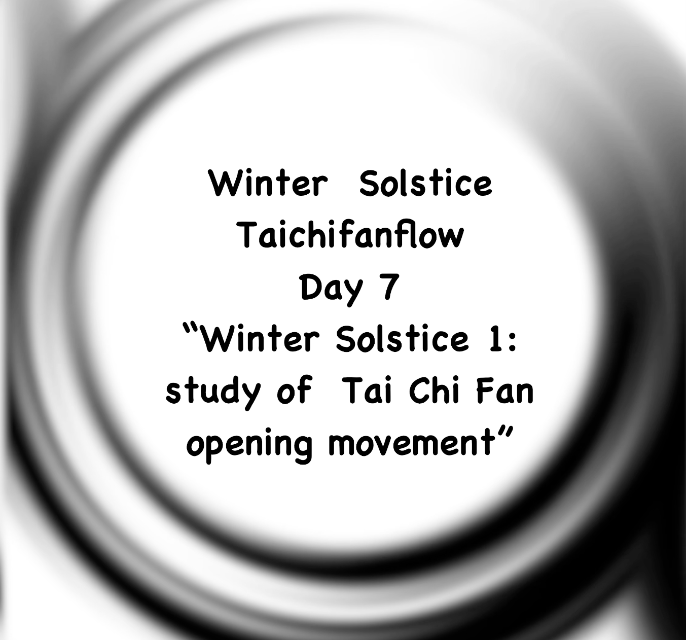 Taichifanflow: winter solstice daily practice - day 7