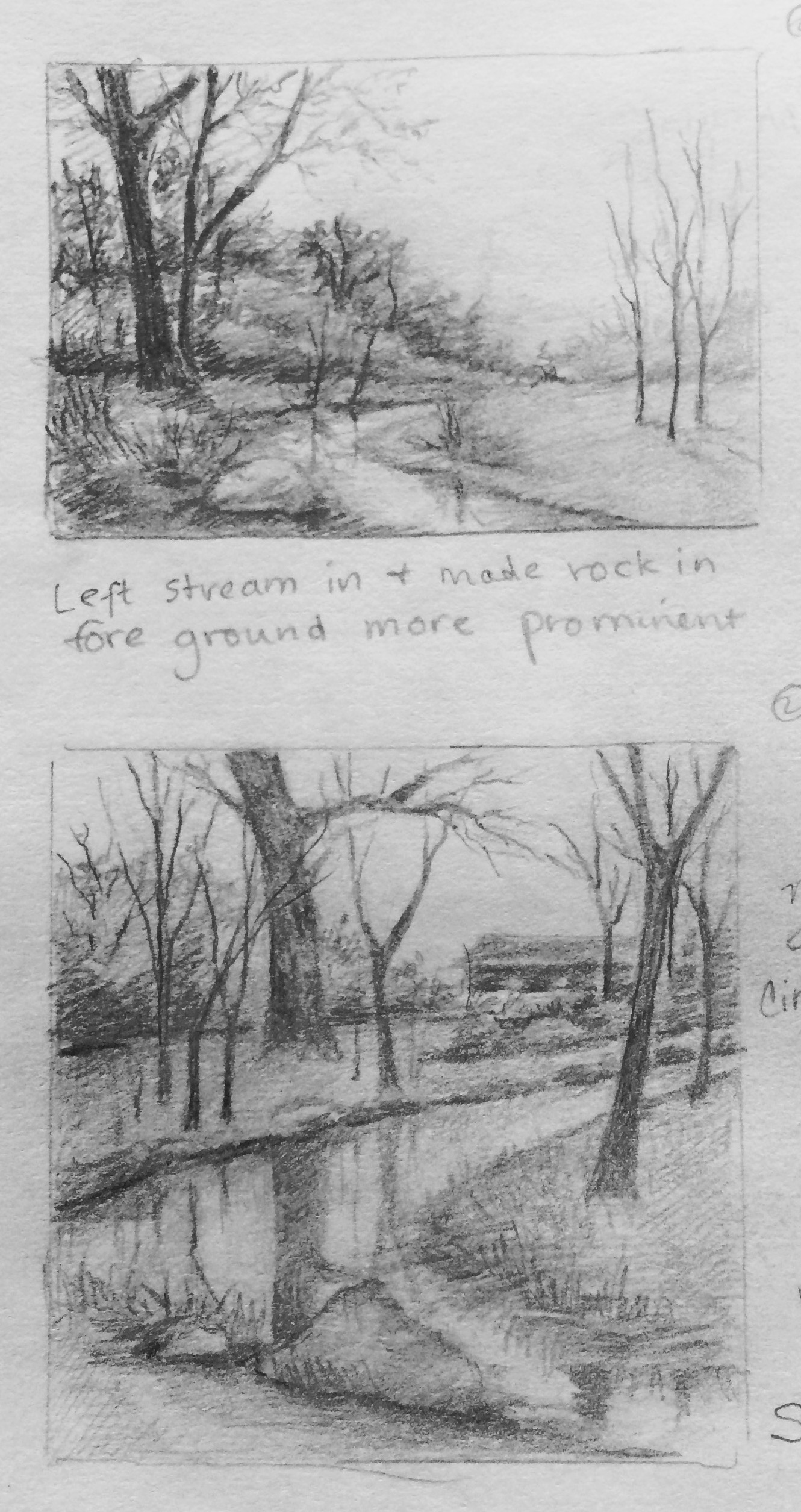 2 thumbnail sketches