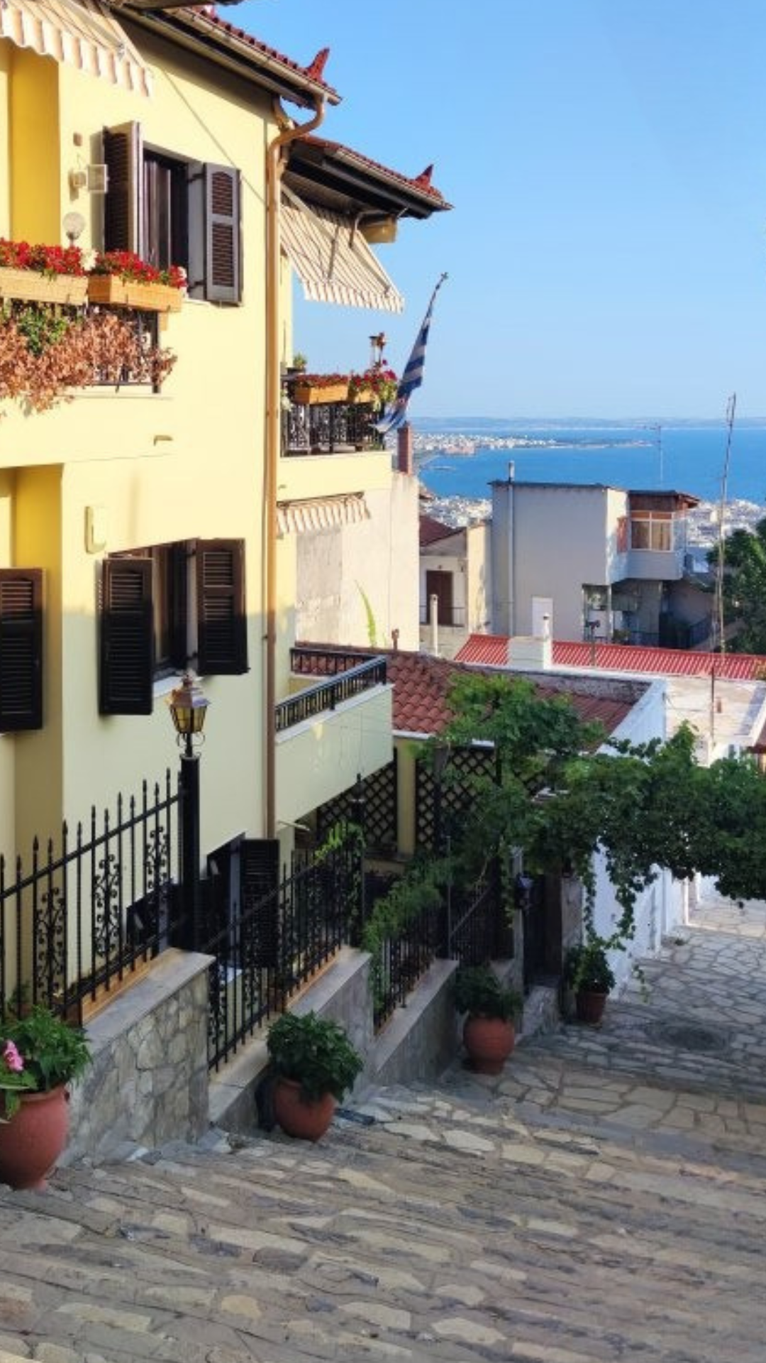 Street in Ano Poli, Upper Town Thessaloniki