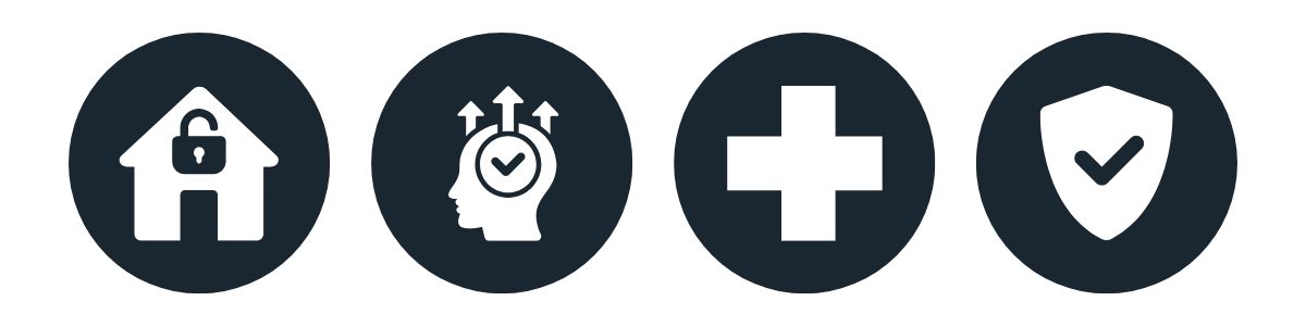 Vier Säulen von Home Defense