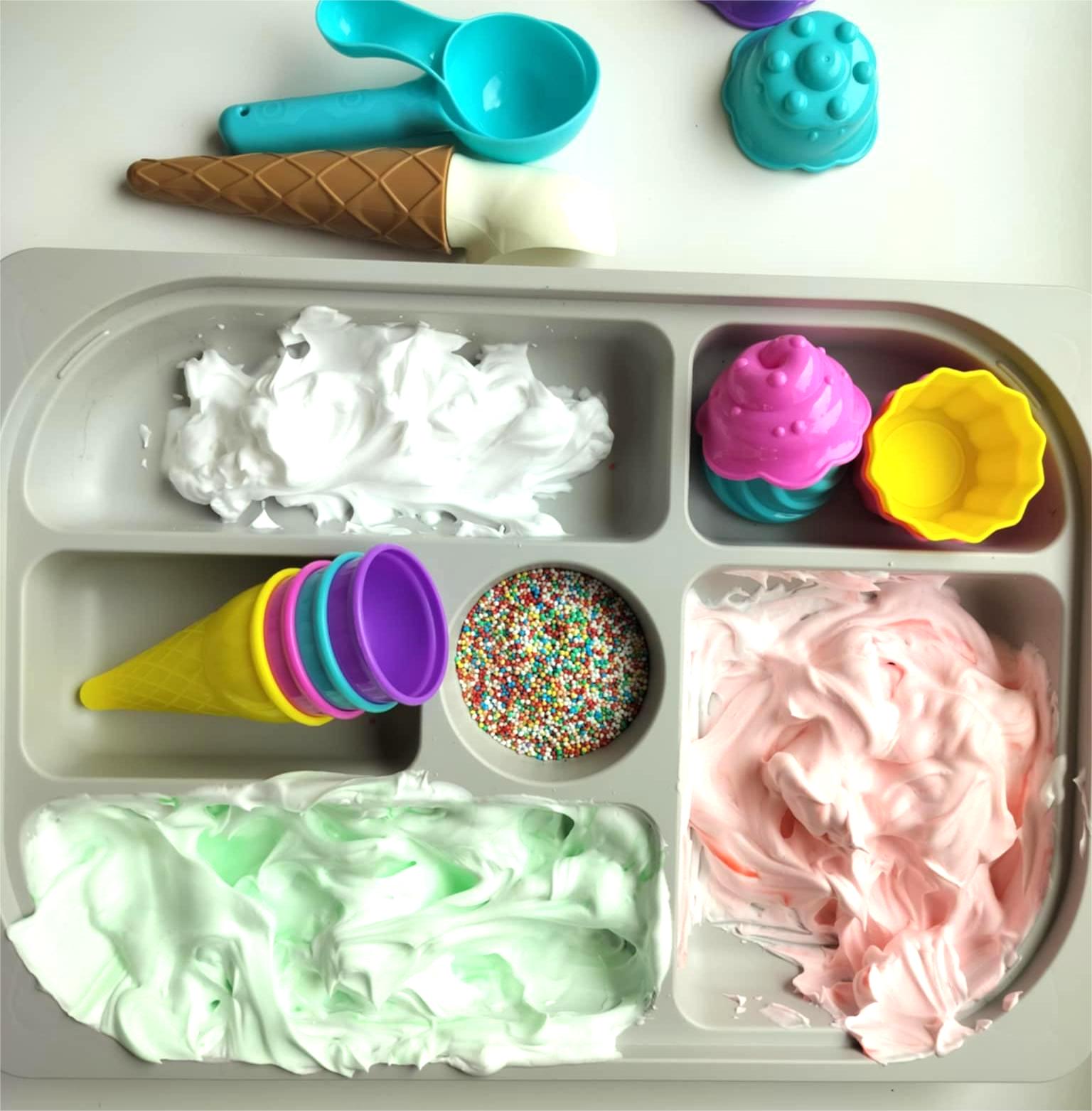 ice cream shop sensory play idea